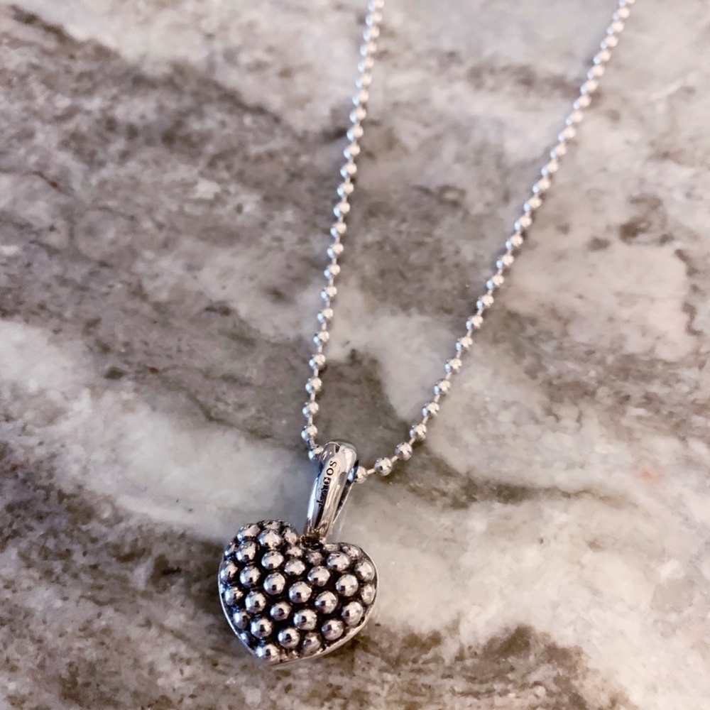 LAGOS Caviar Heart Pendant. Beautiful and Classic. Like new. - Picture 3 of 6